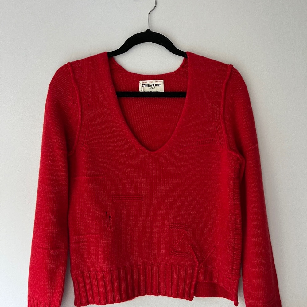 Zadig & Voltaire Wool Red Sweater